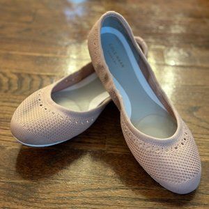 Cole Haan ZeroGrant Knit Ballet Flats, Size 10 in Misty Rose Pink